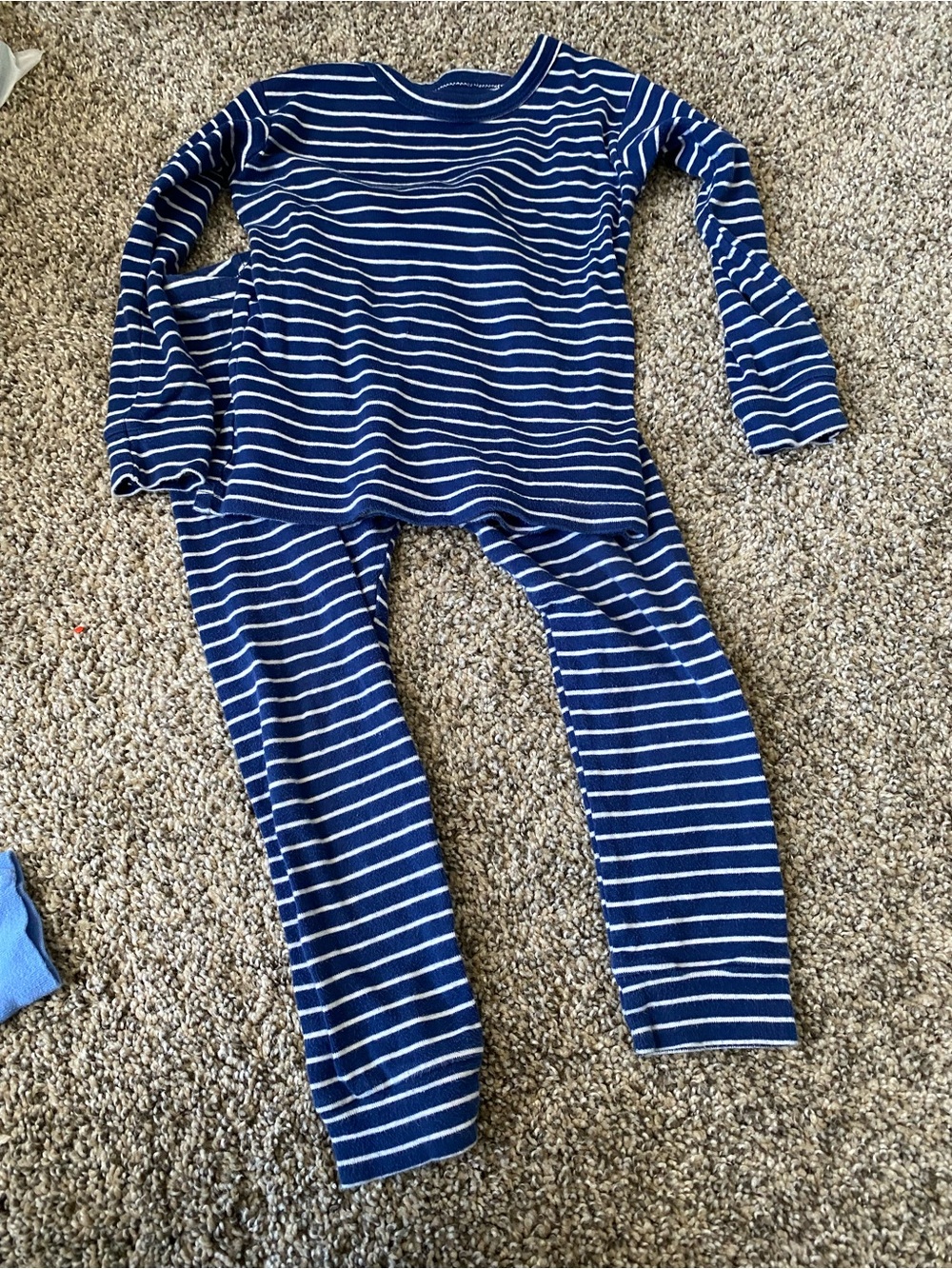 Baby Gap -  Navy & White Striped Bottoms Set - Size 3T